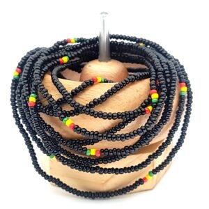 Black Rasta Waist Beads