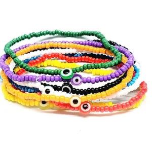 5pc Evil Eye Grab Bag Anklets/Bracelets