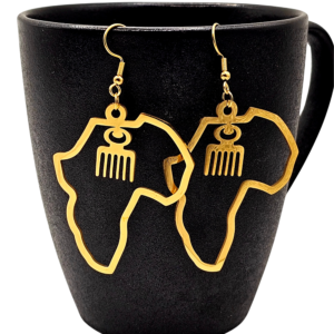 Duafe in Africa Statement Earrings