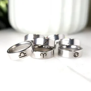Celestial Signs Zodiac Ring