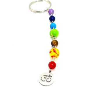 Chakra Keychain with Om Charm