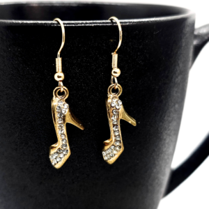 High Heel Rhinestone Earrings