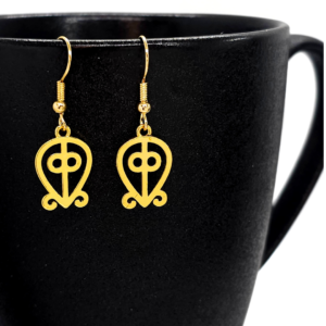 Sankofa Symbol, Adinkra Earrings