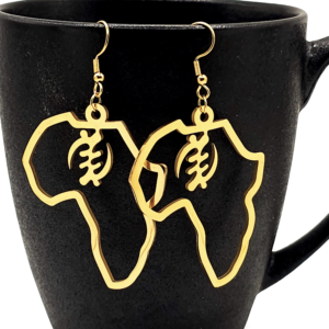 Africa Gye Nyame Statement Earrings