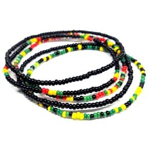 5pc Rasta Reggaeton Bracelets