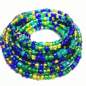 Green and Blue Waist Beads