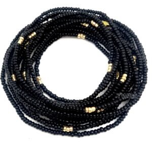 Black and Gold Waist Beads