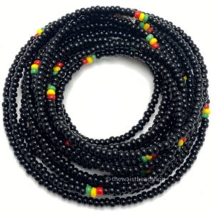 Black Rasta Waist Beads