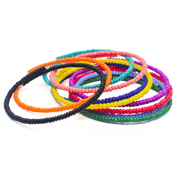Colorful Beaded Bracelet Set - Image 3