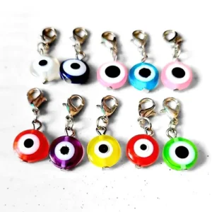 3pc Assorted Evil Eye Clip On Charms
