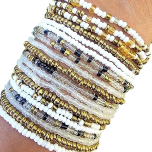 10pc Bracelet Grab Bag – White Mix