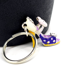 Purple Mini-Heel Keychain