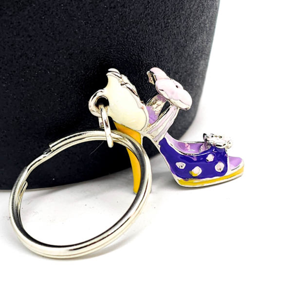 Purple Mini-Heel Keychain