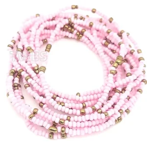 Pink & Gold Waist Beads