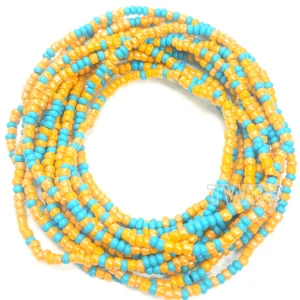 Blue and Orange Waist Beads