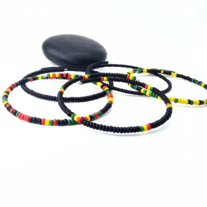 5pc Rasta Reggaeton Anklets