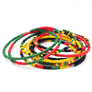 Rasta African Bracelet Bangle Set