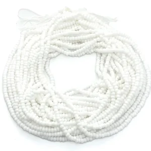 White Waist Beads