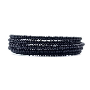 Black Memory Wire Bracelet
