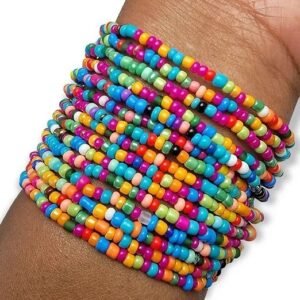 10pc Confetti Rainbow Bracelets