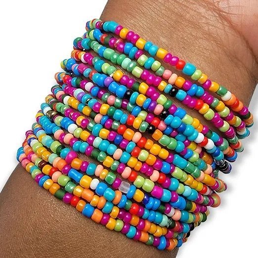 10pc Confetti Rainbow Bracelets