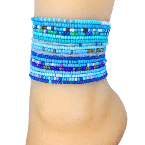 10pc Blue Mix Anklet Grab Bag