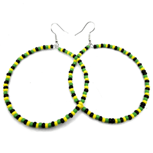Jamaica Beaded Hoop Earrings