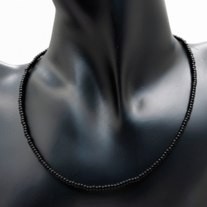 Black Beaded Necklace