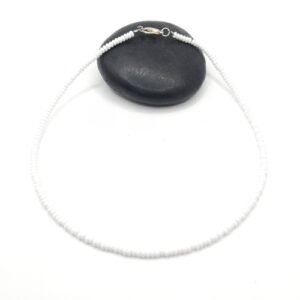 Beaded White Necklace