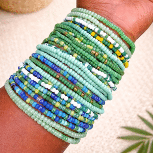Earth Tone Green Bracelet Set (10pc)