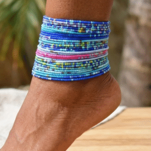 Ocean Blue Anklet Stack (10pc)