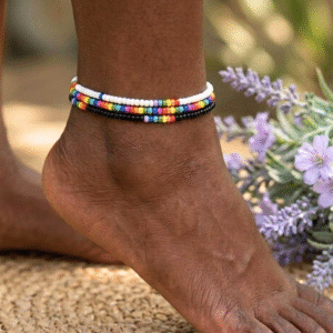 Cute Chakra Anklet Stack (3pc)
