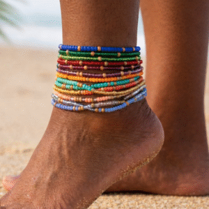 Golden Glow Anklet Stack (10pc)