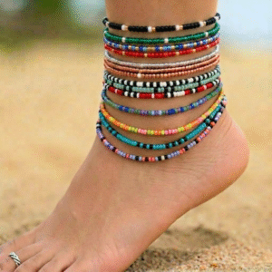 Cute Mixed Anklet Stack (10pc)