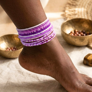 Lavender Anklet Stack (10pc)