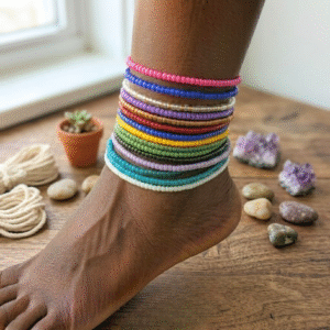 Color Pop Anklet Stack (10pc)