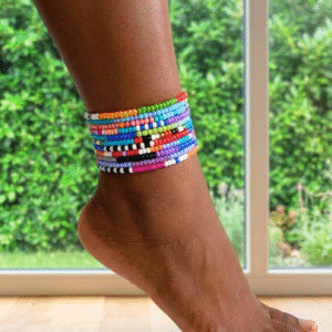 Zulu Style Anklet Stack (7pc)