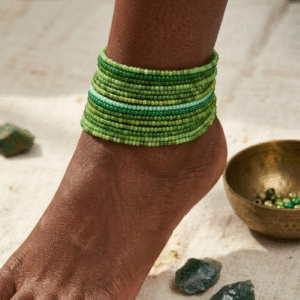Fresh Green Anklet Stack (10pc)