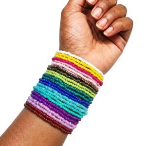 15 Seed Bead Bracelets – Solid Mix