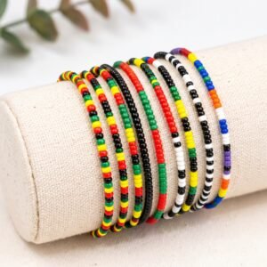 Afrocentric Beaded Anklet